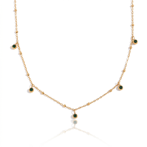 Vibrant Gold Crystal Statement Necklace