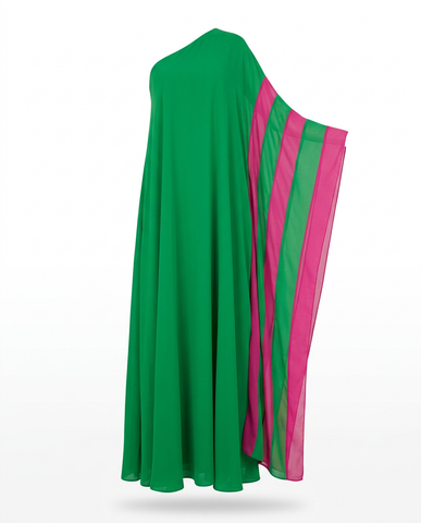 Final Sale Block One Shoulder Maxi Dress