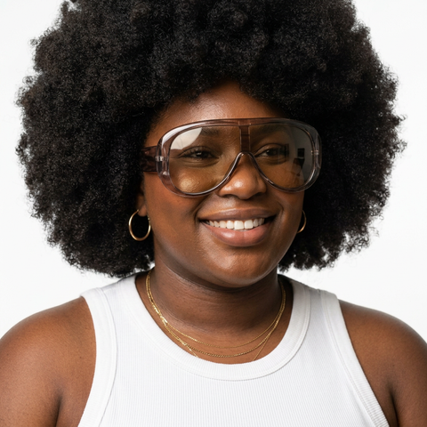 Audacious Oversized Shield Sunglasses