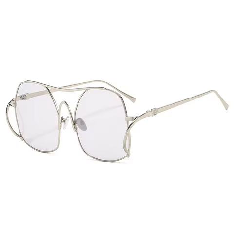 Audacious Metal Oval Sunglasses