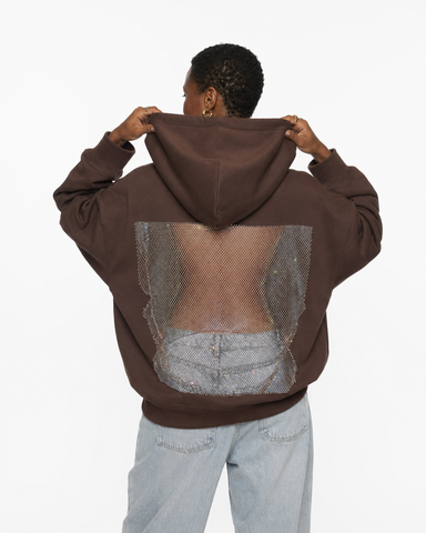 Audacious Backless Mesh Pullover