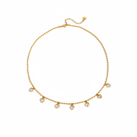 Worthy Gold Zircon Letter Necklace