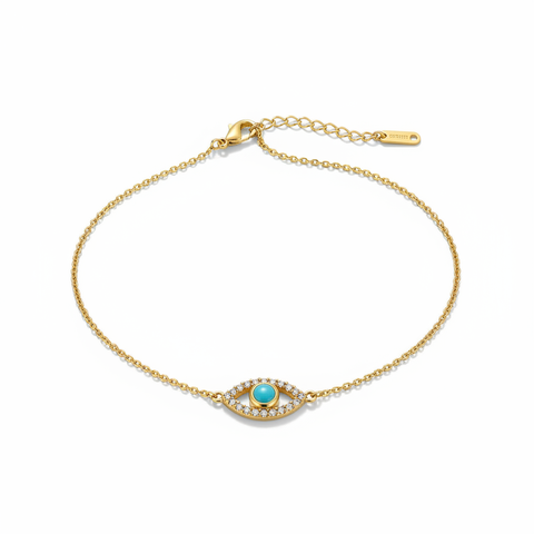 Vibrant Gold Zircon Ladybug Pendant Necklace