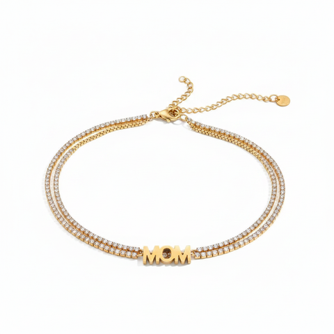 Worthy Gold Zircon Letter Necklace