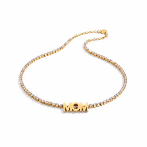 Worthy Gold Zircon Letter Necklace