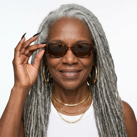 Adventurous Retro Oval Sunglasses