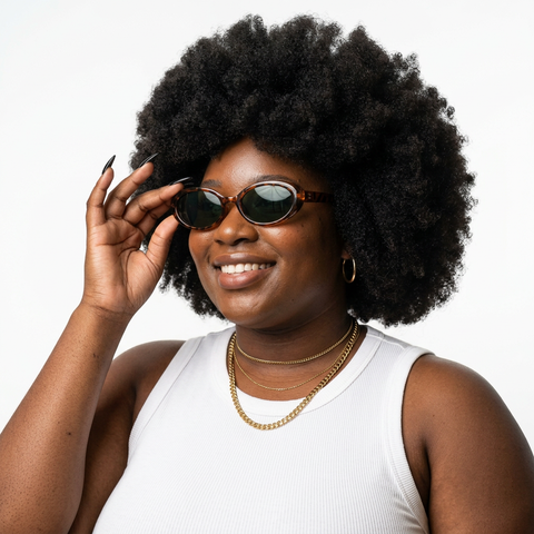 Wanderlust Oval Vintage Sunglasses
