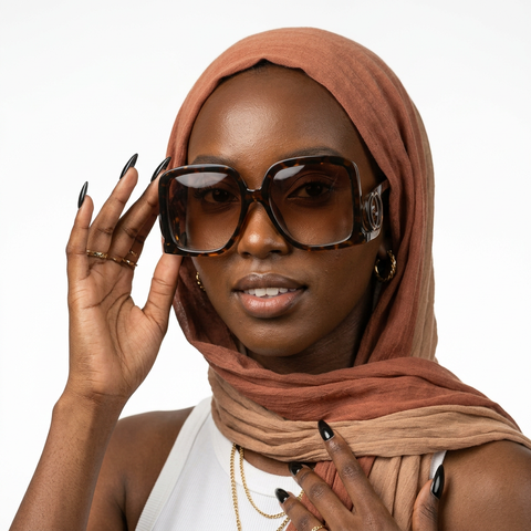 Vibrant Oversized Square Sunglasses