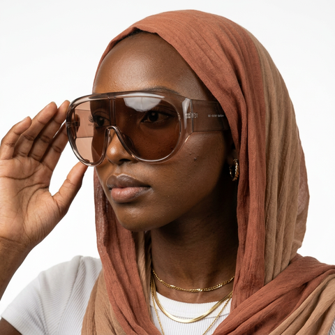 Audacious Oversized Shield Sunglasses