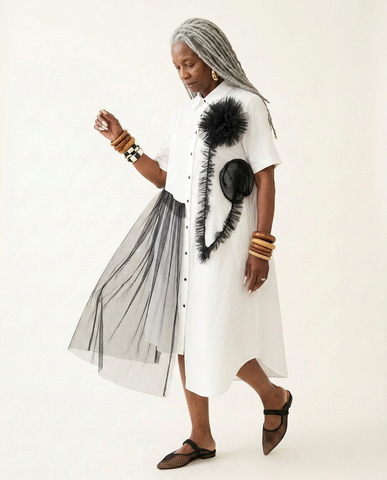 Audacious Mesh Layered Maxi Dress