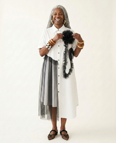 Audacious Mesh Layered Maxi Dress