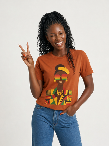 Confident Kente Portrait Tee