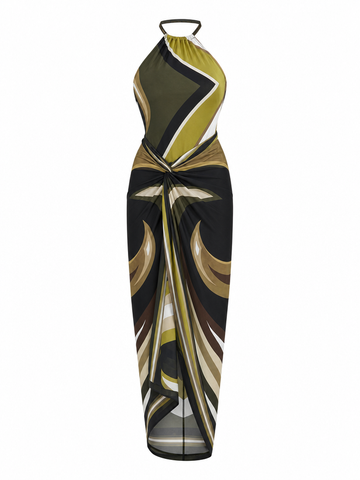 Wanderlust Geometric Print Bikini Set
