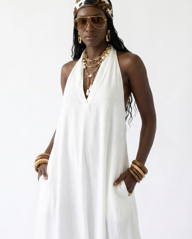Free Spirit Halter Neck Maxi Dress