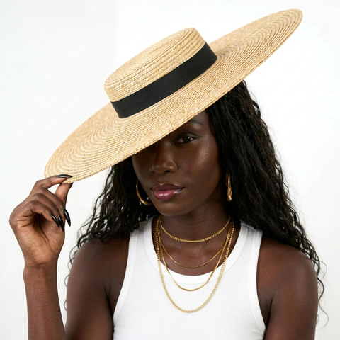 Radiant Straw Wide Brim Hat