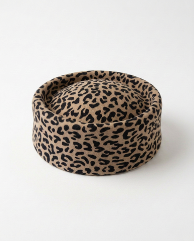 Audacious Leopard Print Wool Fedoras Hat
