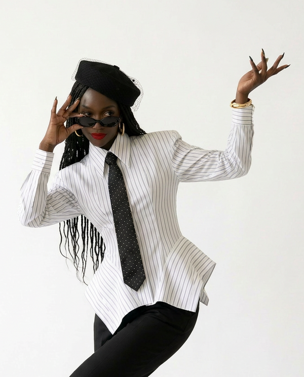 Audacious Striped Fitted Shirt