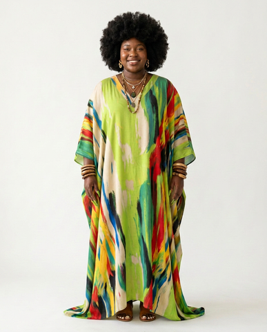 [Pre Order] Akwudo Adire Kaftan