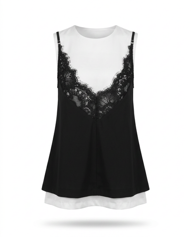Divine Patchwork Lace Mini Dress