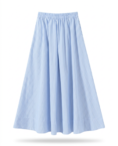 Refined Striped Drawstring Two-Piece Set