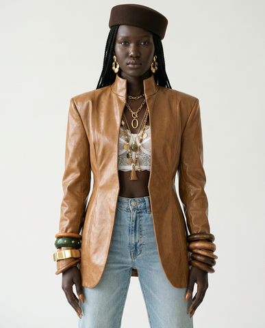 Powerful Hollow Out Blazer