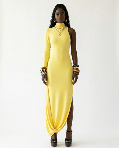 Radiant High Neck Maxi Dress