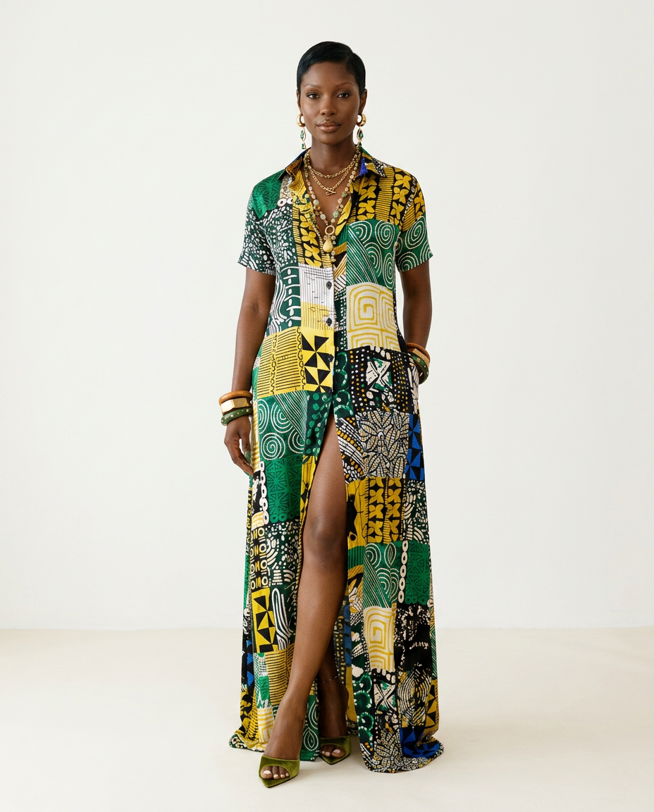 Final Sale Ankara Maxi Kaftan