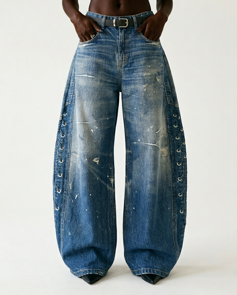 Final Sale Wide-Leg Jeans