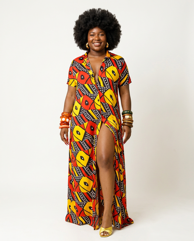 Audacious Printed African Ankara Kaftan