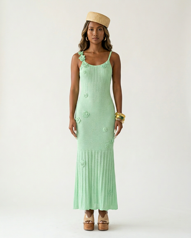 Radiant Floral Spaghetti Strap Maxi Dress