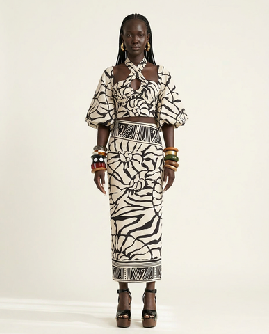Free Spirit Patterned Long-Sleeve One-Piece