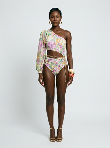Wanderlust Floral Ruffle Swimsuit Set
