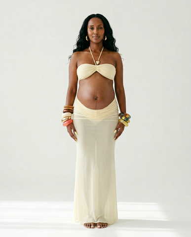 Divine Ruched Cover Up Bikini Set