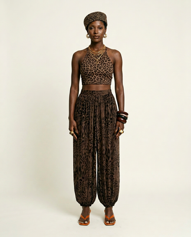 Wild Heart Leopard Lantern Pants