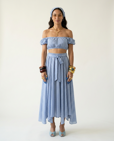 Wanderlust Plaid A-Line Skirt