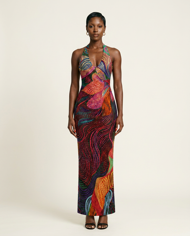 Prism Beaded Gown