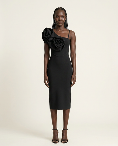 Black Orchid Midi Dress