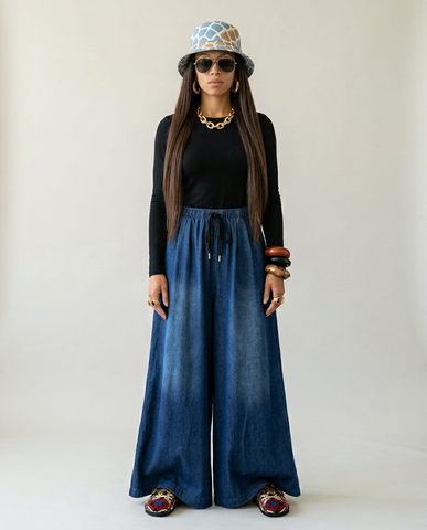 Wild Heart Denim Wide Leg Pants