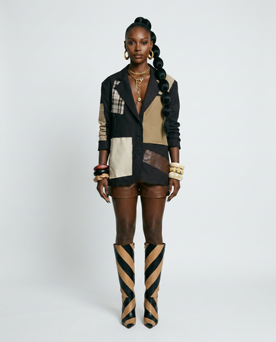 Audacious Patchwork Loose Blazer