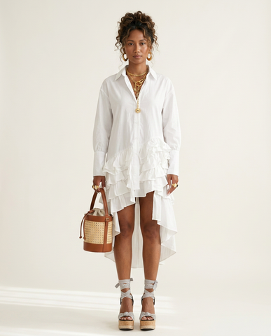 Elegant Ruffled Mini Dress