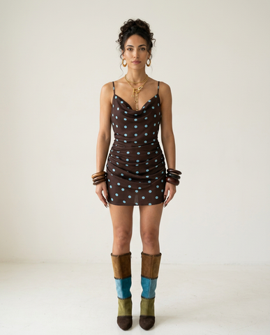 Confident Polka Dot Mini Dress