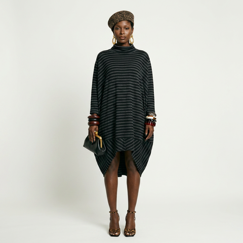 Free Spirit Striped Oversized Hoodie