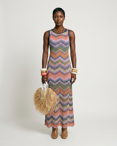 Wanderlust Striped Knit Maxi Dress