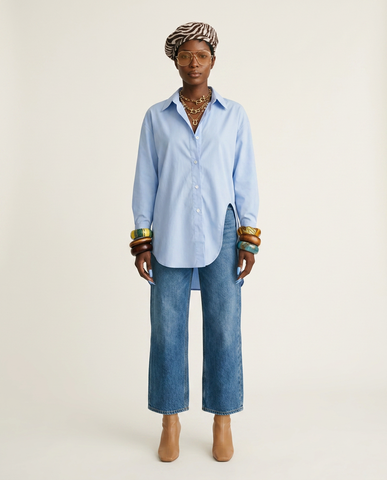 Grounded Ribbed Loose Shirt