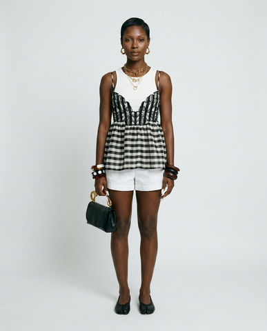 Worthy Striped Plaid Camisole