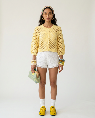 Radiant Beaded Knitted Cardigan