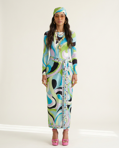 Vivacious Swirl Print Two-Piece Swimsuit