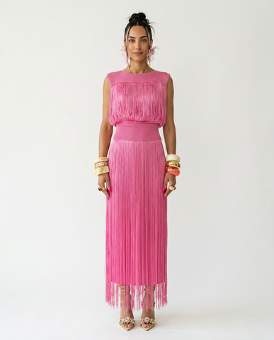 Radiant Tassel Maxi Dress