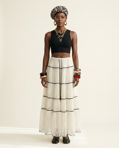 Free Spirit Tiered Mesh Skirt