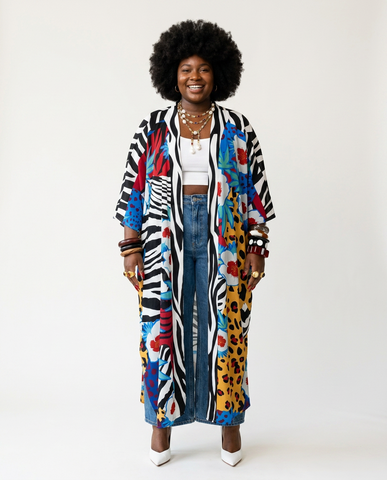 Vivacious Printed Bohemian Kimono